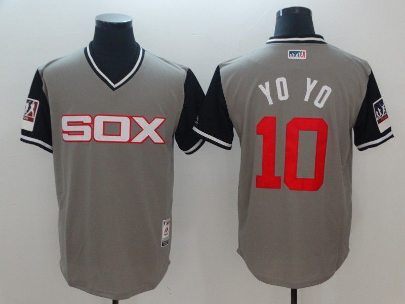 Men Chicago White Sox #10 Yo Yo New Rush Limited MLB Jerseys->los angeles angels->MLB Jersey